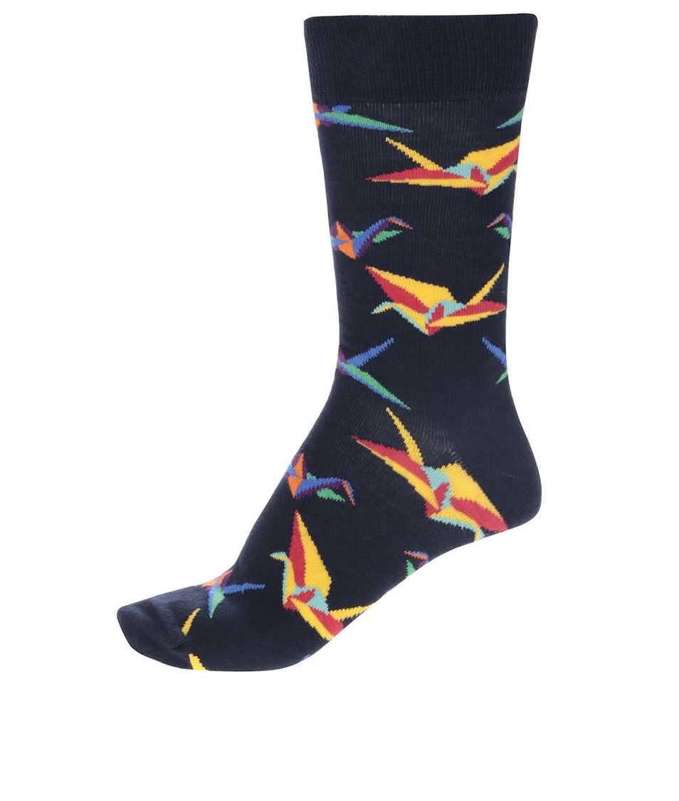 Tmavě modré pánské ponožky Happy Socks Origami