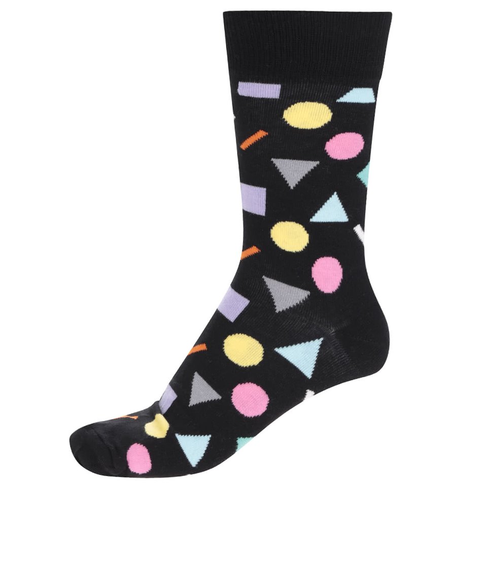 Černé unisex ponožky Happy Socks Play
