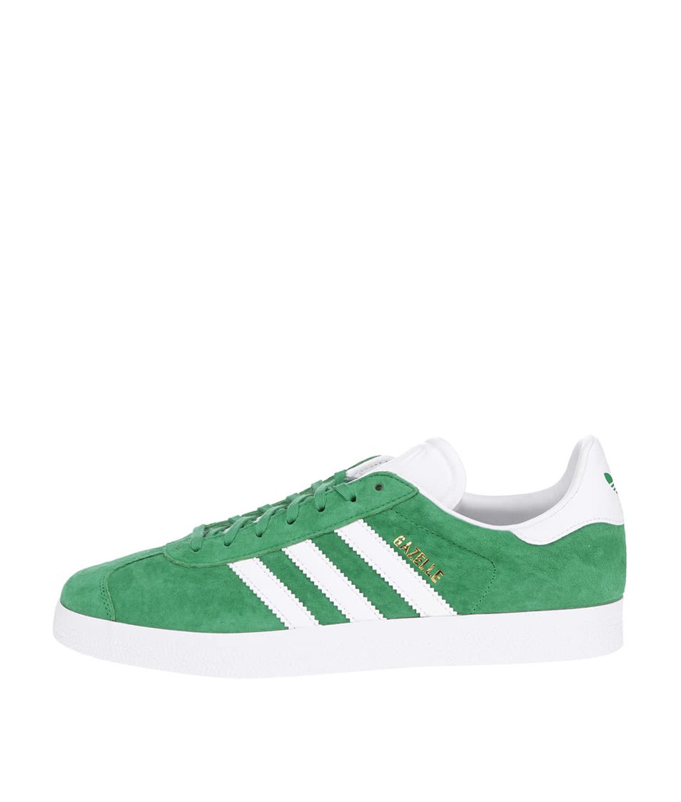 Zelené pánské semišové tenisky adidas Originals Gazelle