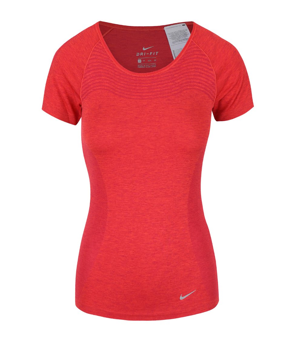 Červené dámské tričko Nike Dri-Fit Knit