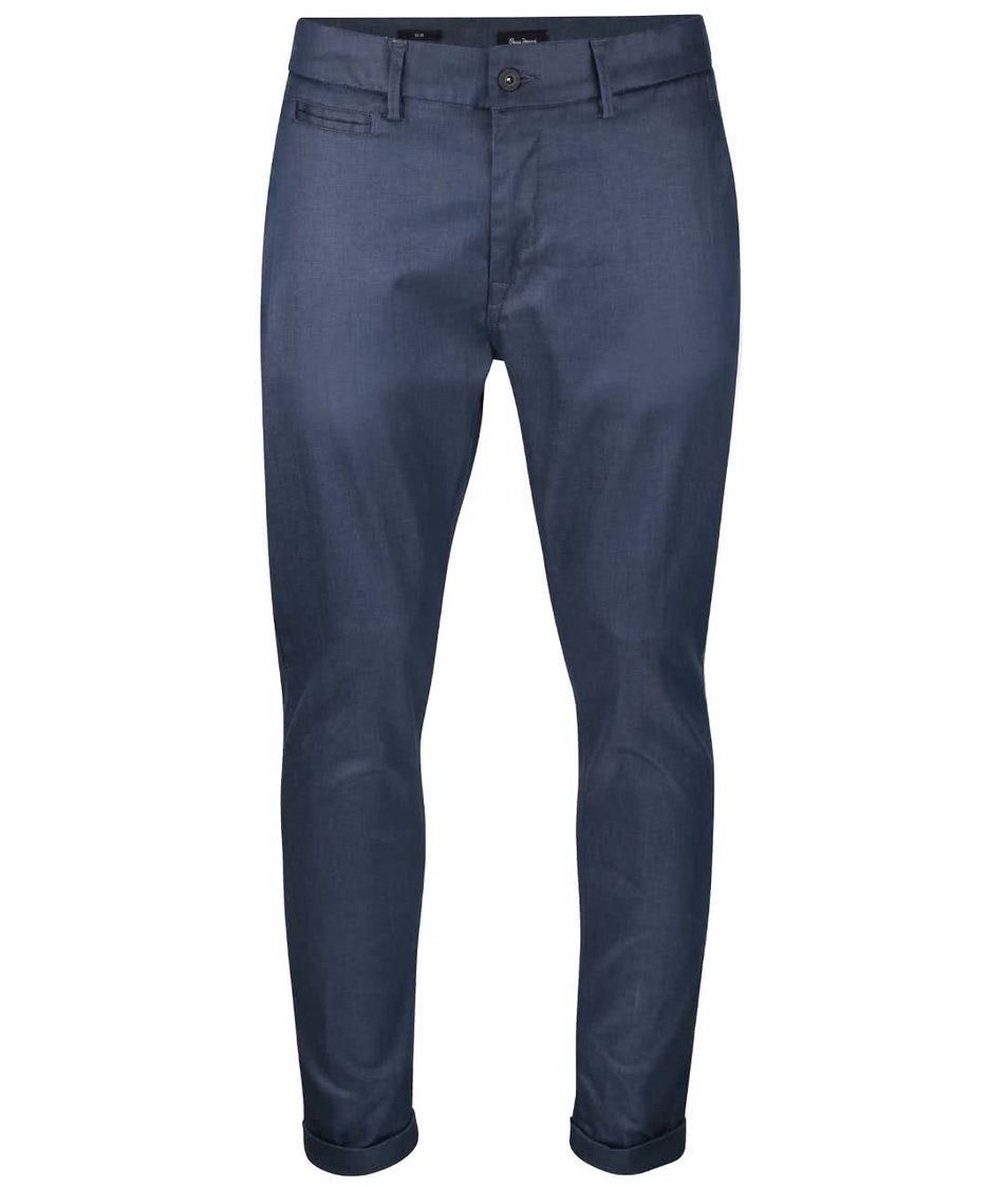 Tmavě modré pánské slim chino kalhoty Pepe Jeans Colin