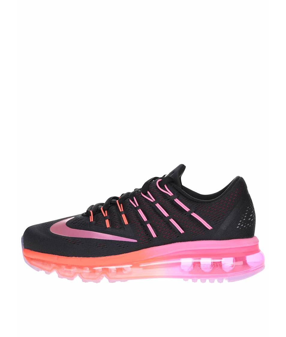 Černo-růžové dámské tenisky Nike Air Max 2016