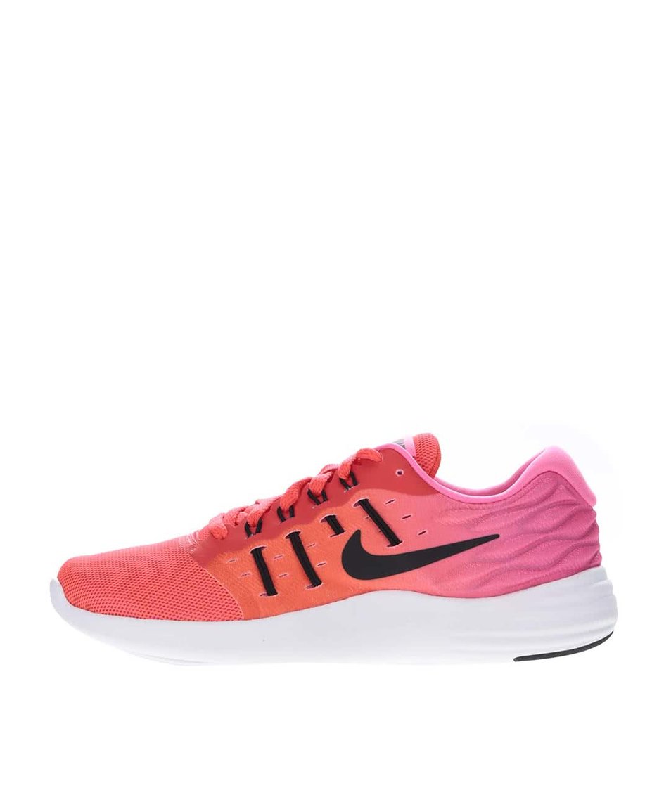 Růžové neonové dámské tenisky Nike Lunarstelos