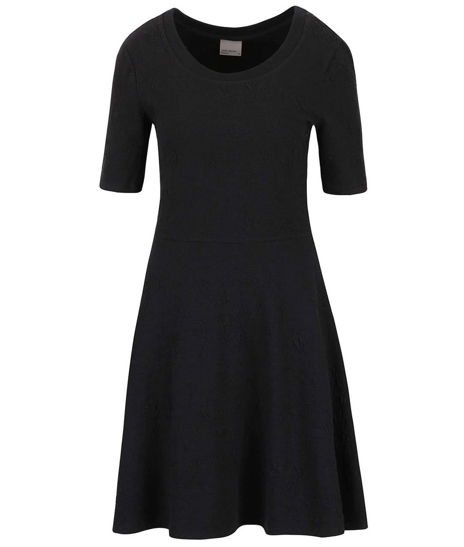 Černé šaty se vzorem Vero Moda Marianne