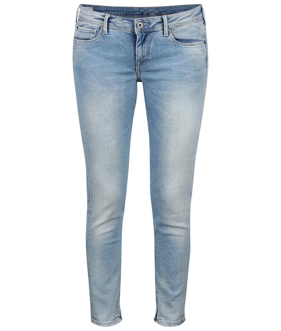 Světle modré dámské slim fit džíny s nízkým pasem Pepe Jeans Cher