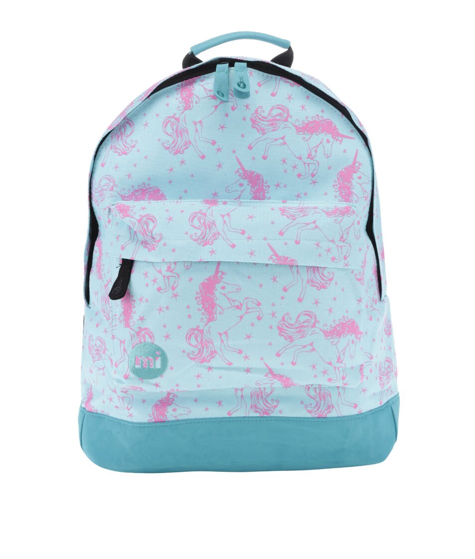 Tyrkysový dámský batoh s růžovým vzorem Mi-Pac Unicorns