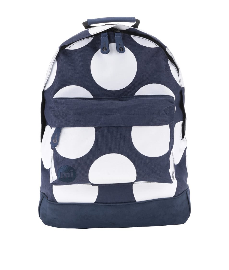 Bílo-modrý dámský batoh s puntíky Mi-Pac All Polka XL