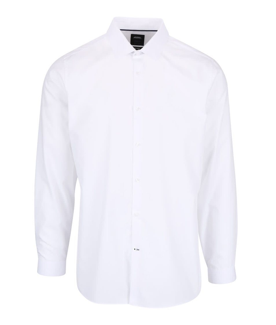 Bílá skinny fit košile Burton Menswear London
