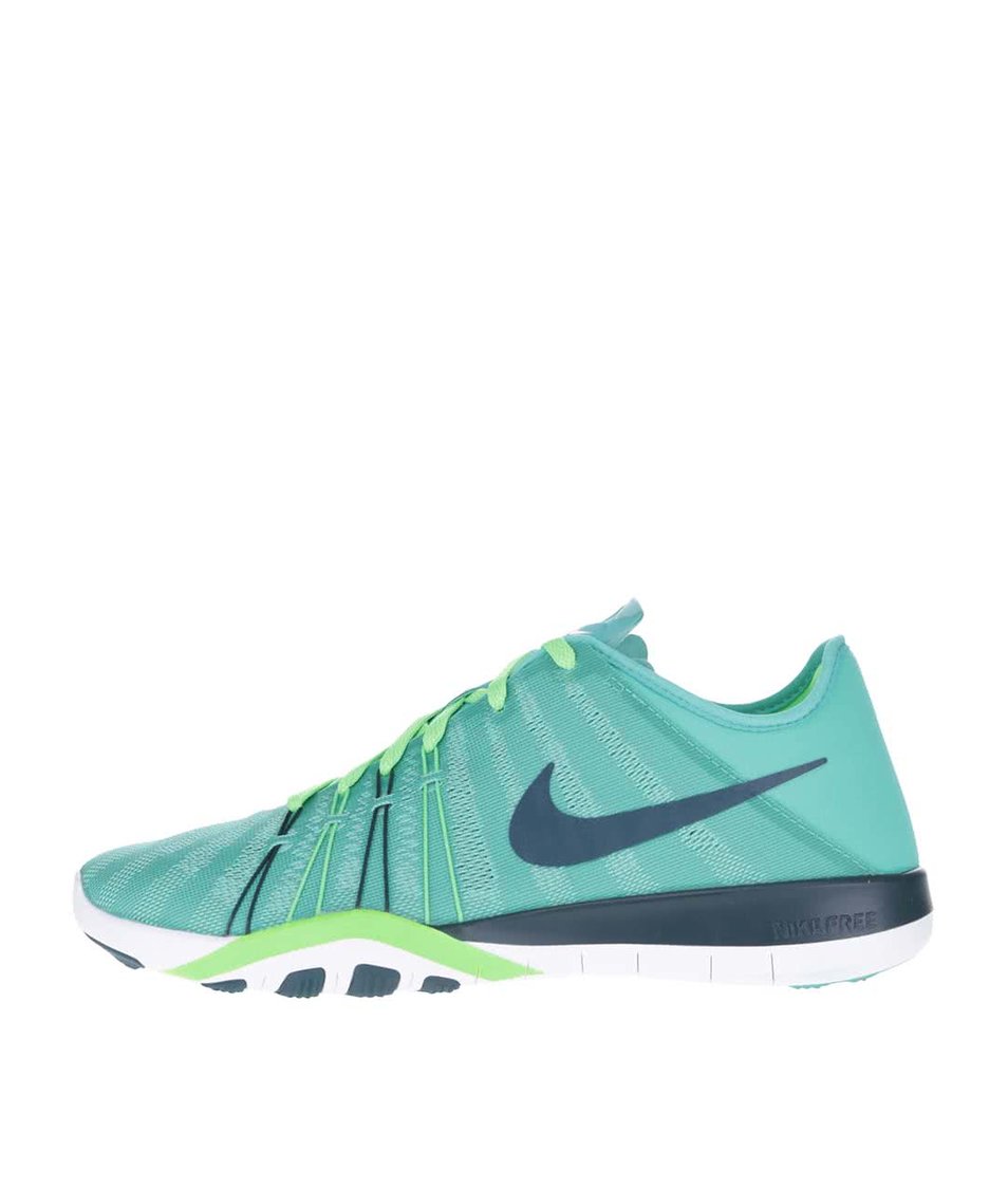 Zeleno-modré dámské tenisky Nike Free 6