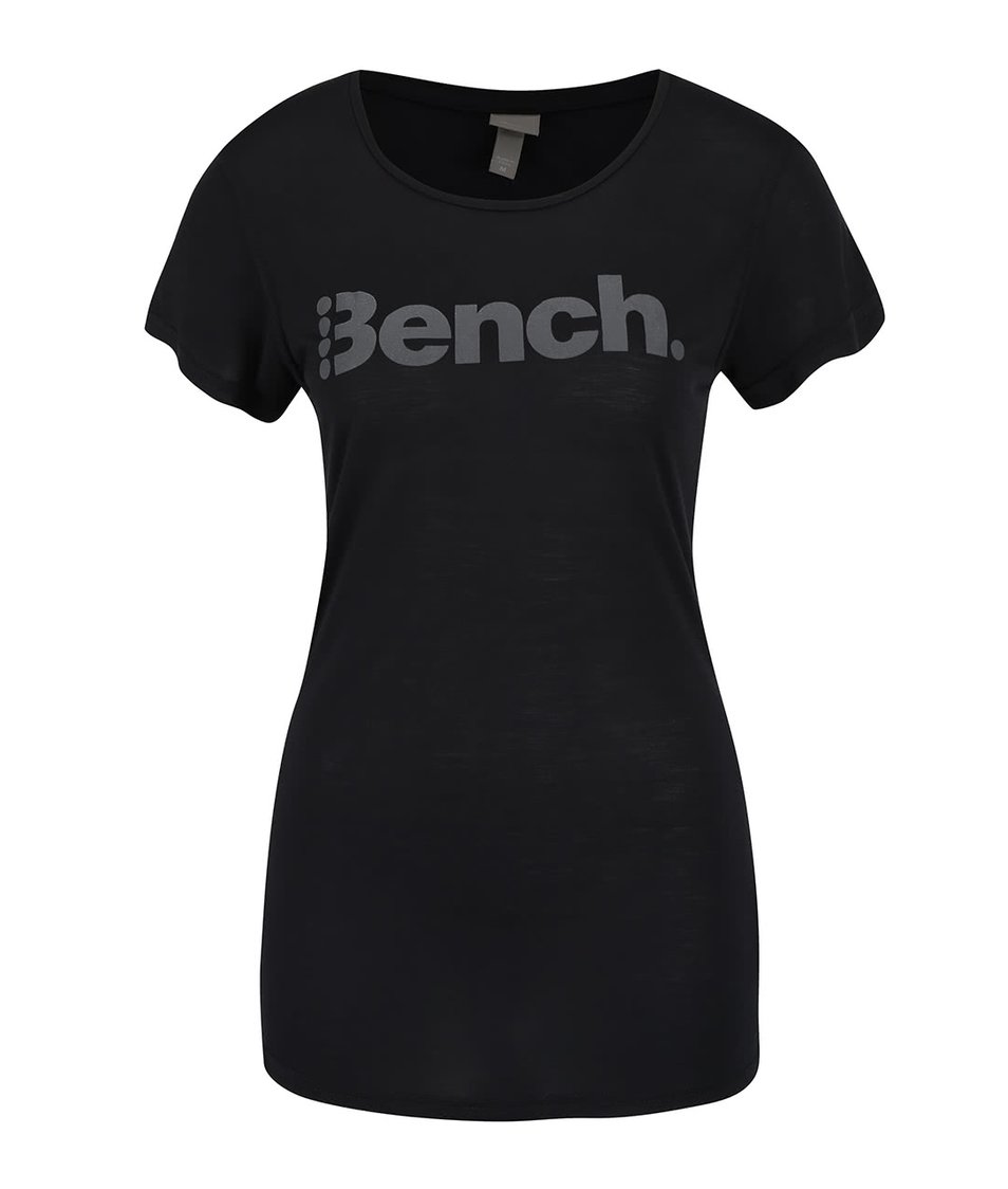 Černé dámské tričko s potiskem Bench