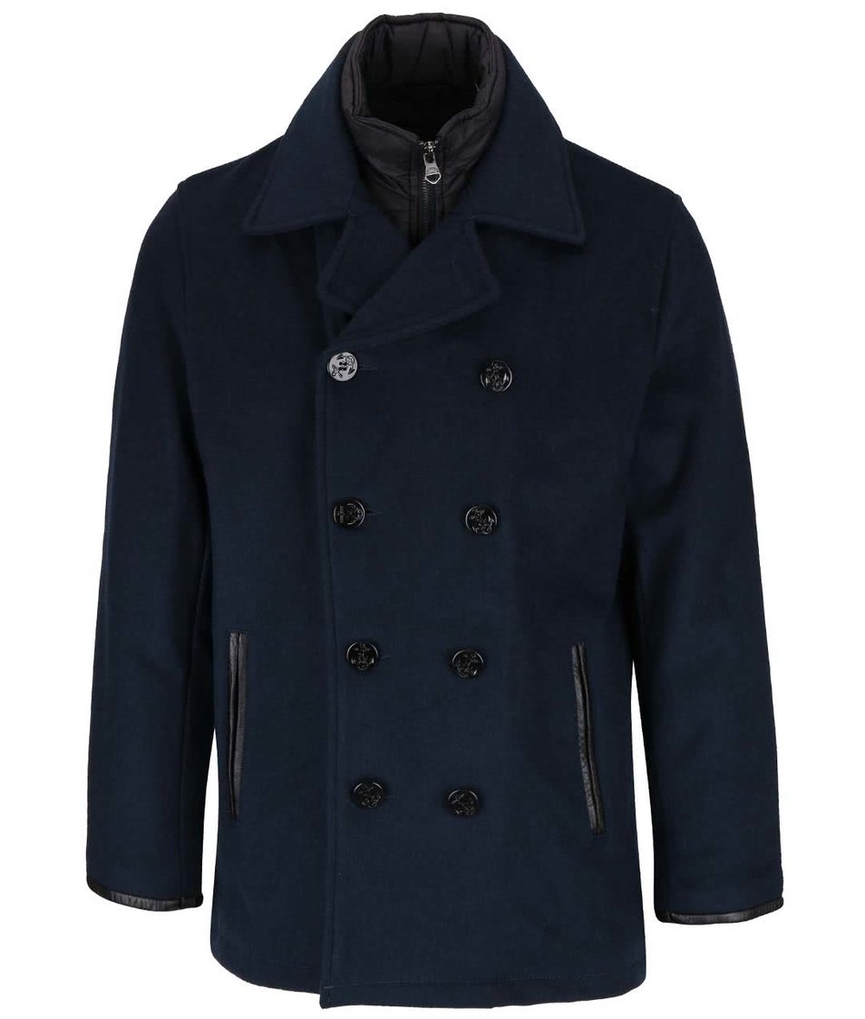 Tmavě modrý kabát Lindbergh