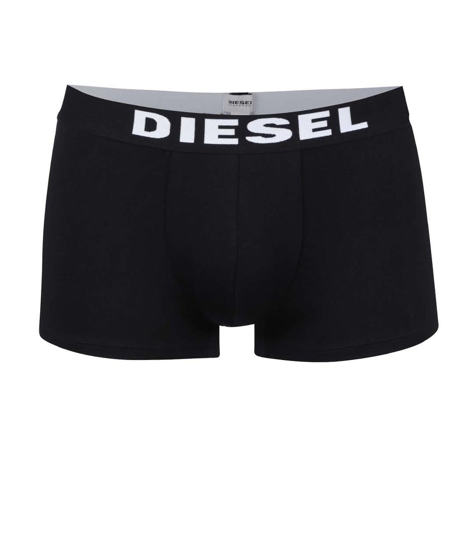 Černé boxerky s širokou gumou Diesel