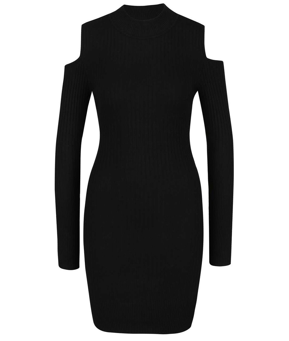 Černé šaty s odhalenými rameny Apricot