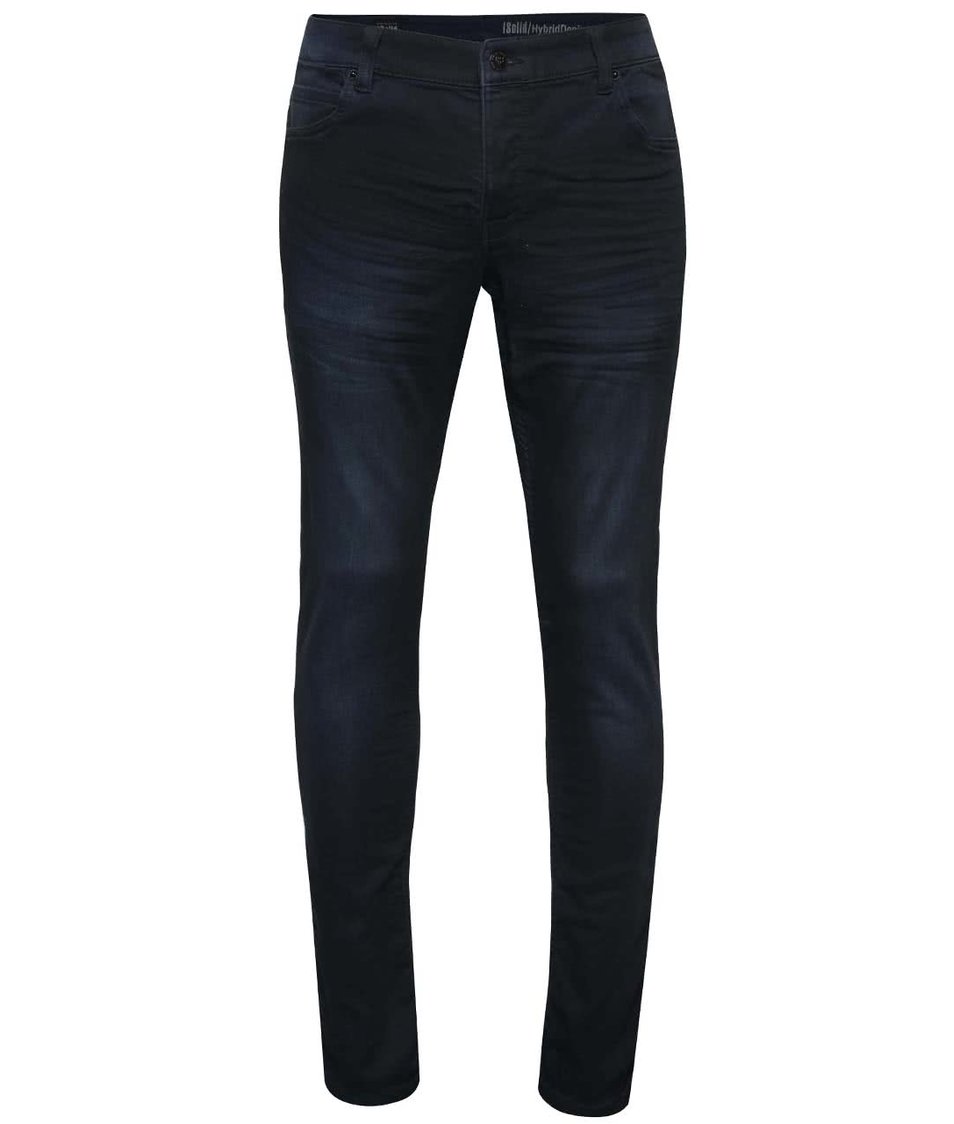 Tmavě modré vyšisované skinny džíny !Solid Dexter