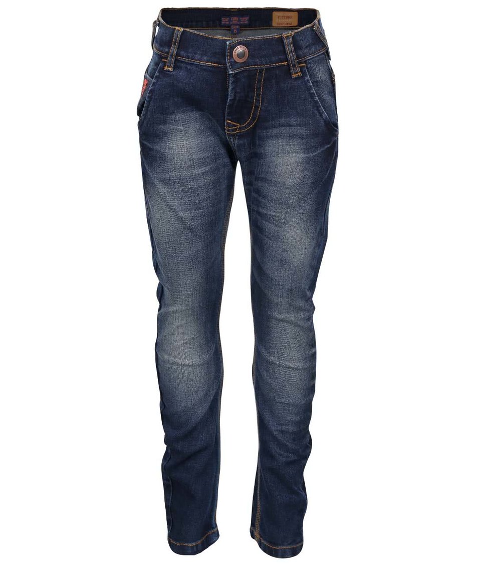 Tmavě modré klučičí džíny s vyšisovaným efektem Cars Jeans Salva