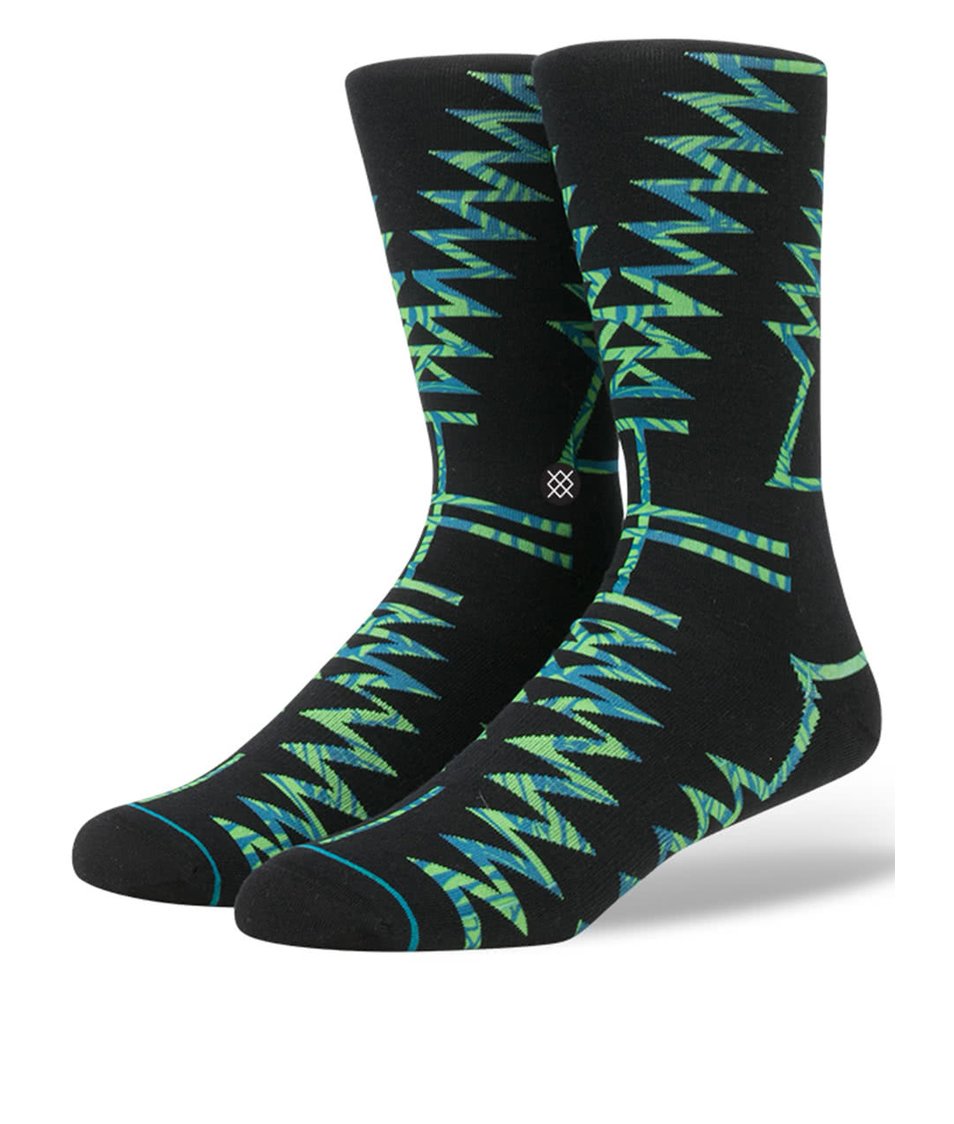 Zeleno-černé vzorované ponožky Stance The Ancients