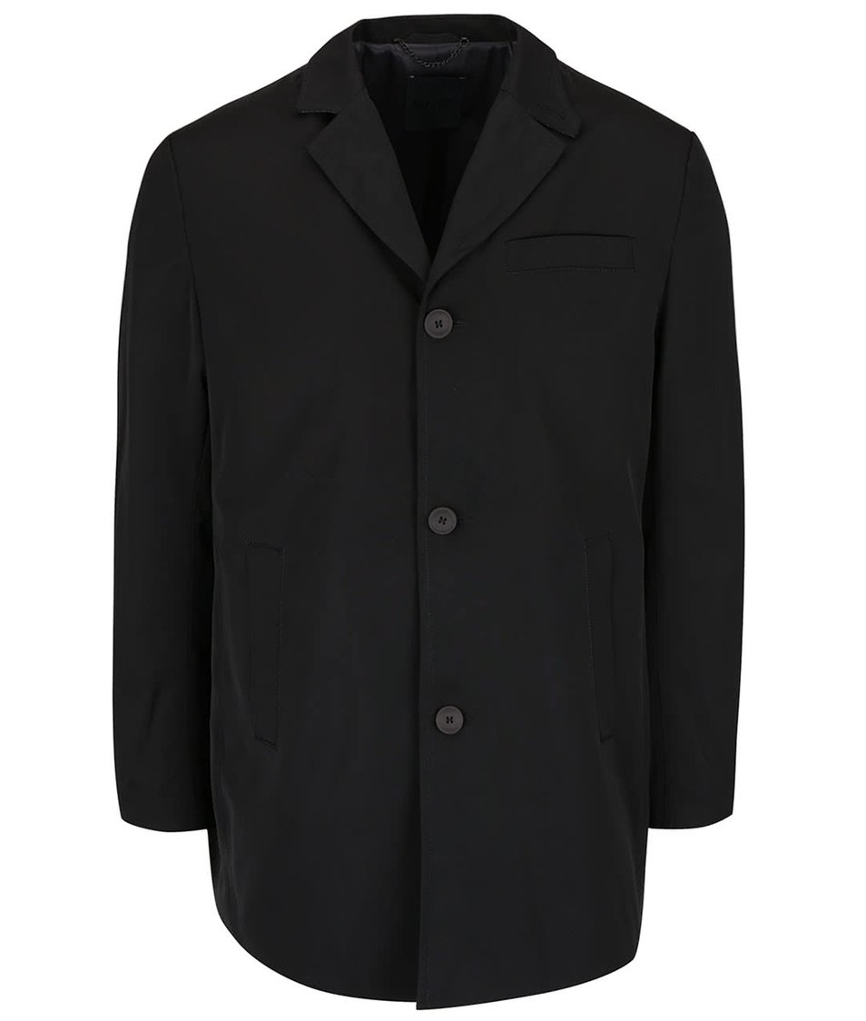Černý kratší kabát Bertoni