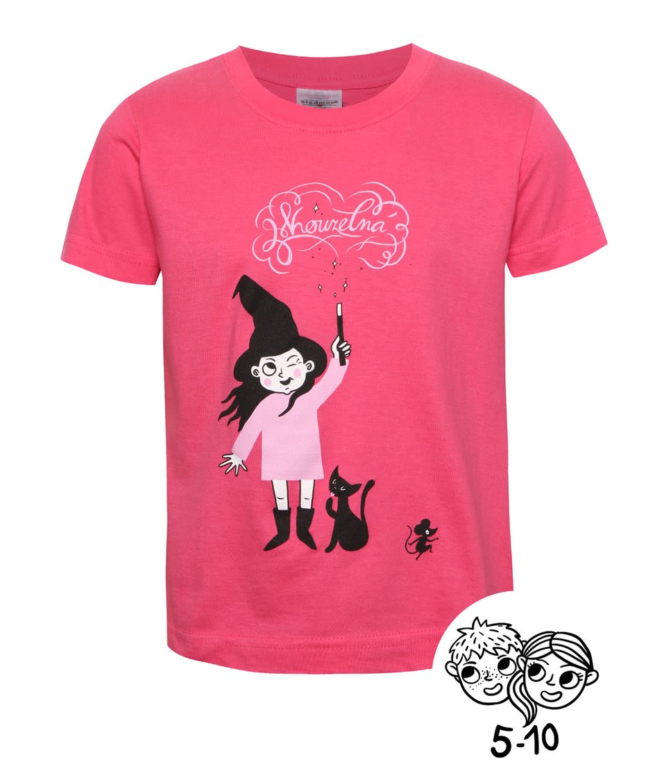 Růžové holčičí tričko s potiskem ZOOT Kids Kouzelnice
