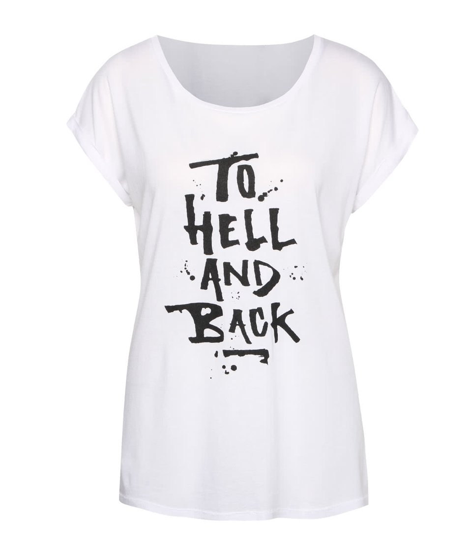 Bílé dámské tričko s nápisem ZOOT Originál To Hell