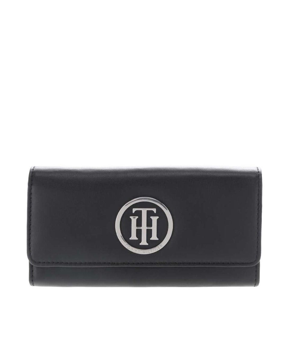Černá kožená dámská peněženka Tommy Hilfiger