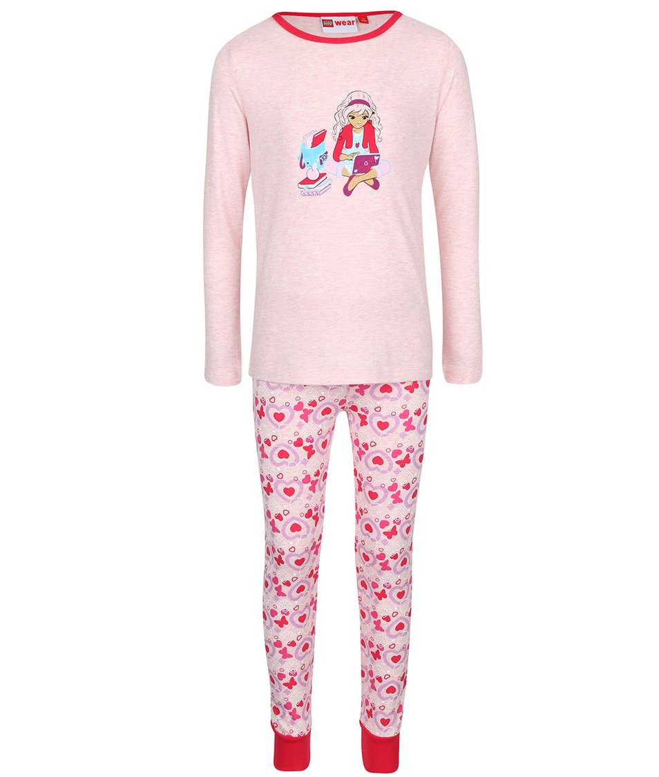 Růžové holčičí pyžamo LEGO Wear Nevada