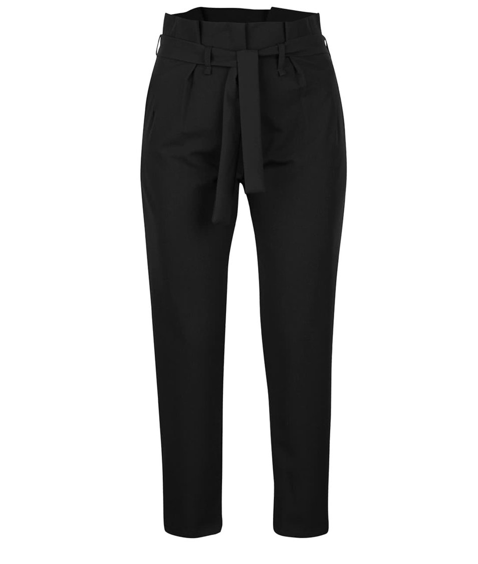Černé kalhoty s vysokým pasem Haily´s Vanny