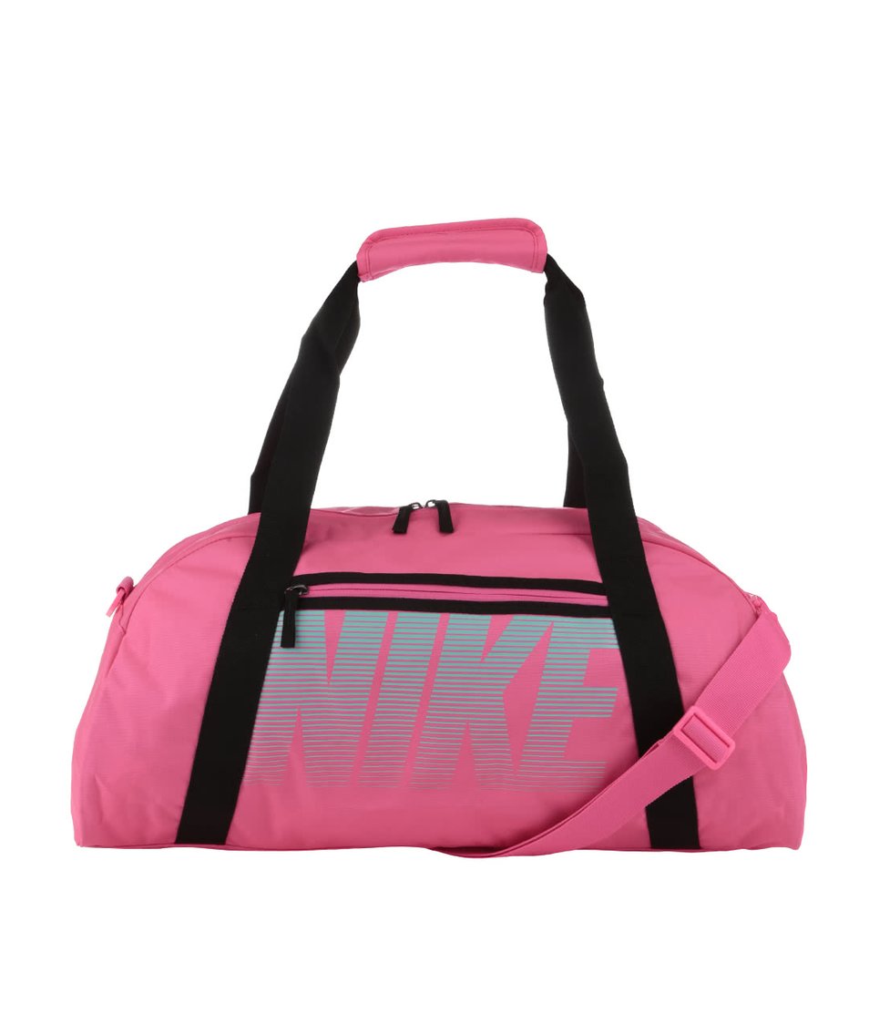 Neonově růžová sportovní taška Nike