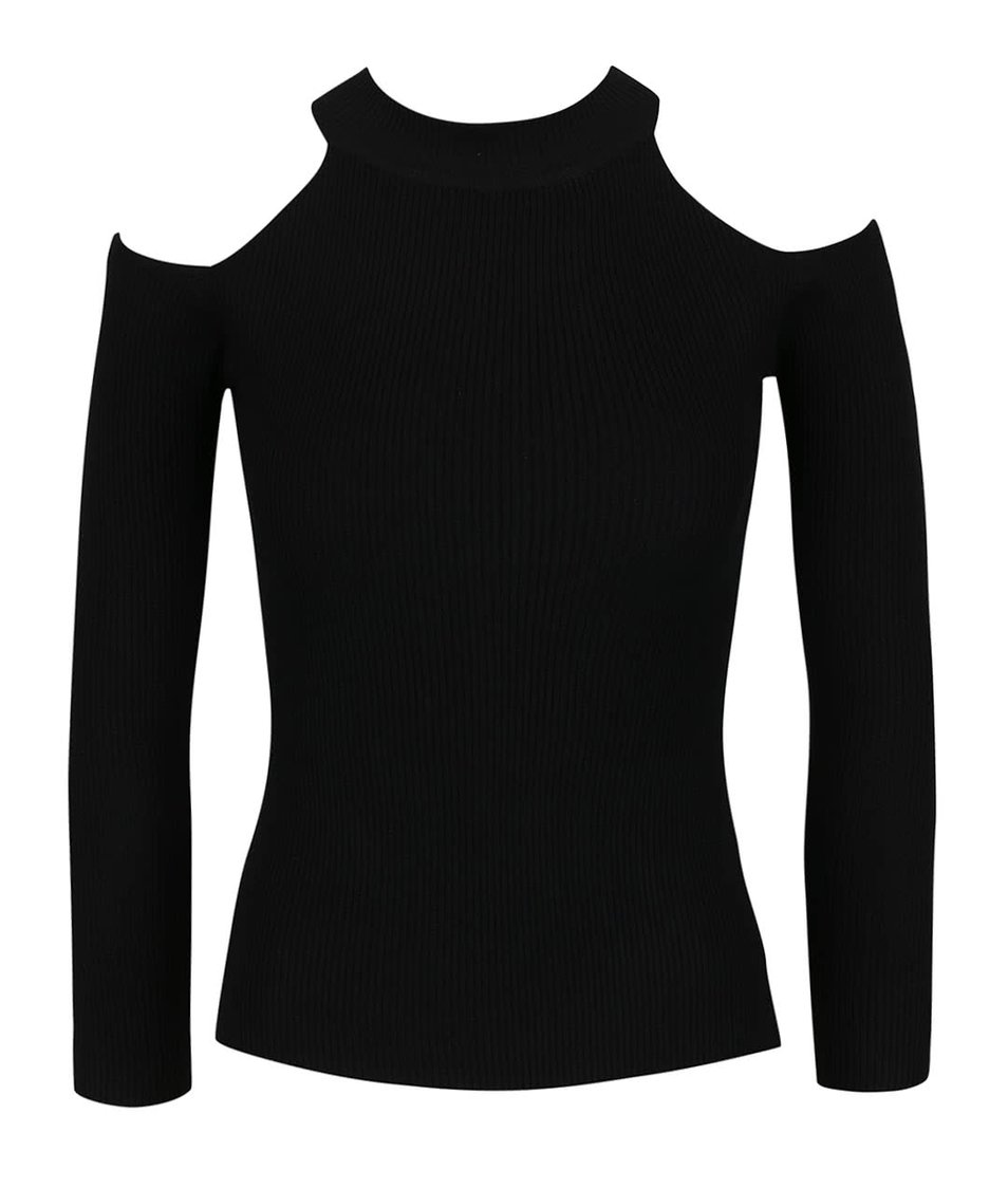 Černý svetr s odhalenými rameny Haily´s Peggy