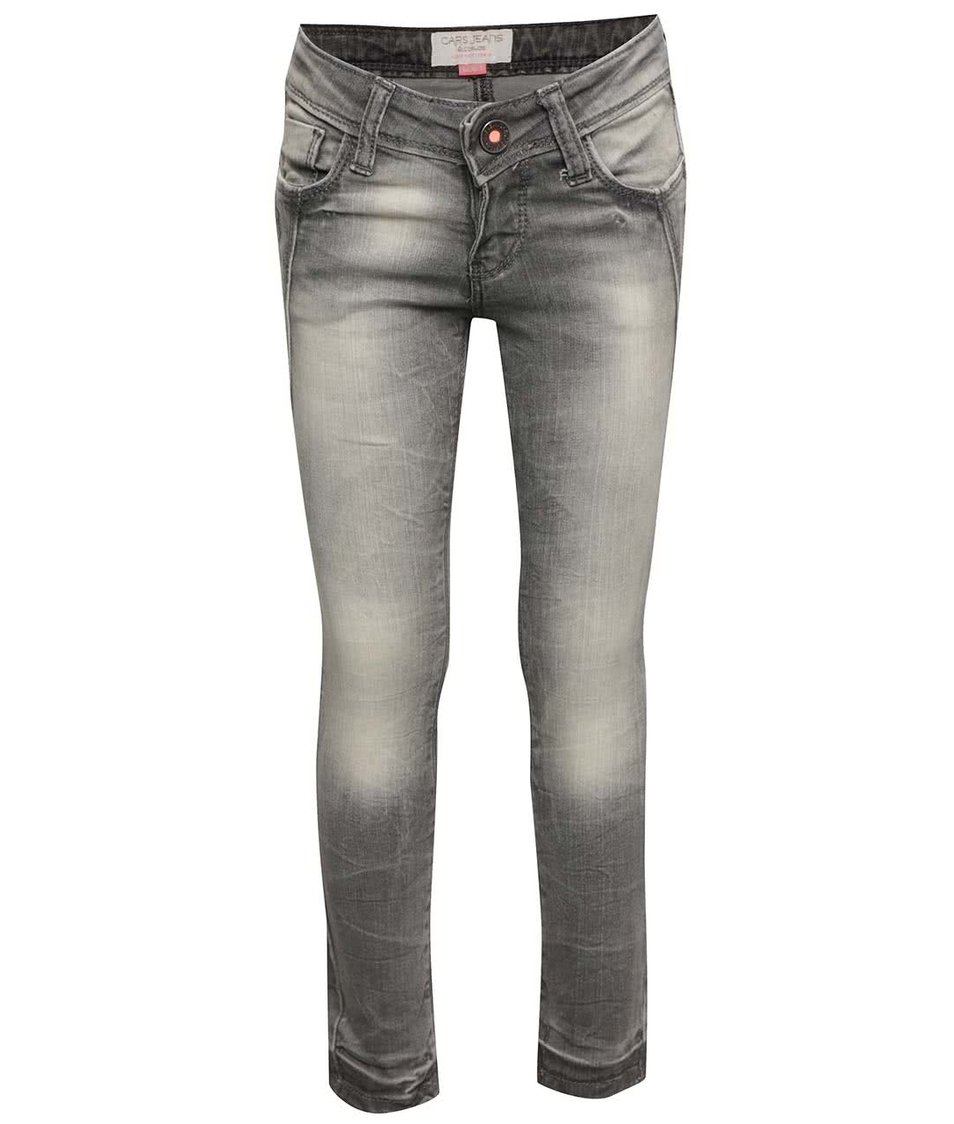 Šedé holčičí džíny s vyšisovaným efektem  Cars Jeans Vicka