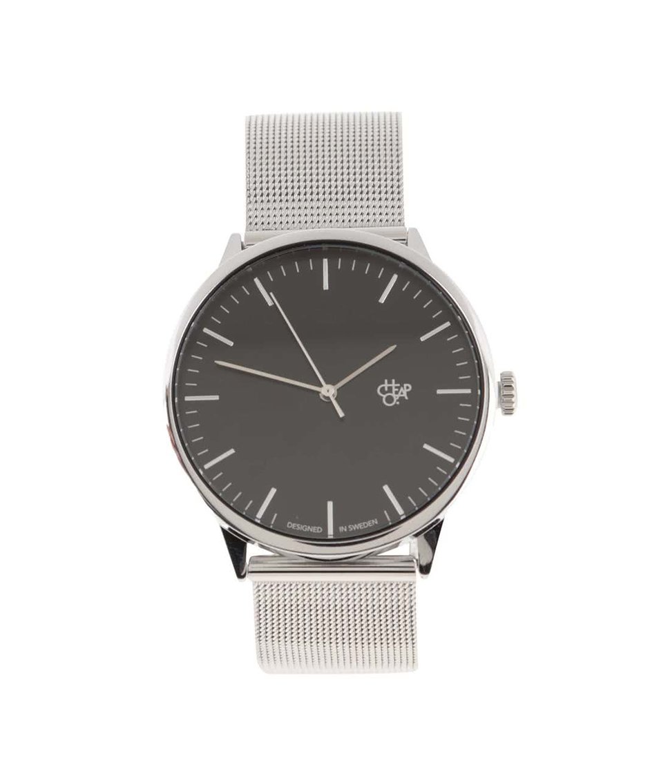 Unisex hodinky ve stříbrné barvě Cheapo Nando Silver