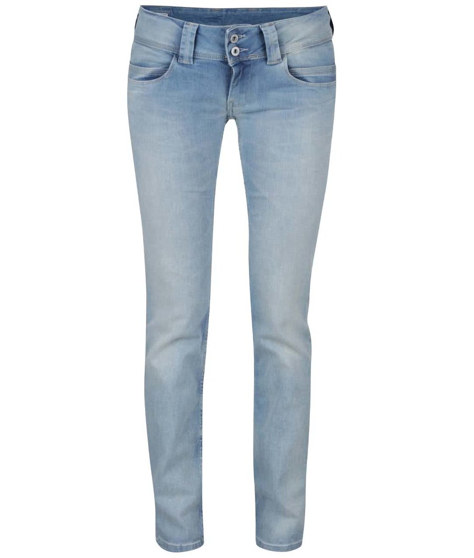 Světle modré dámské džíny s nízkým pasem Pepe Jeans Venus