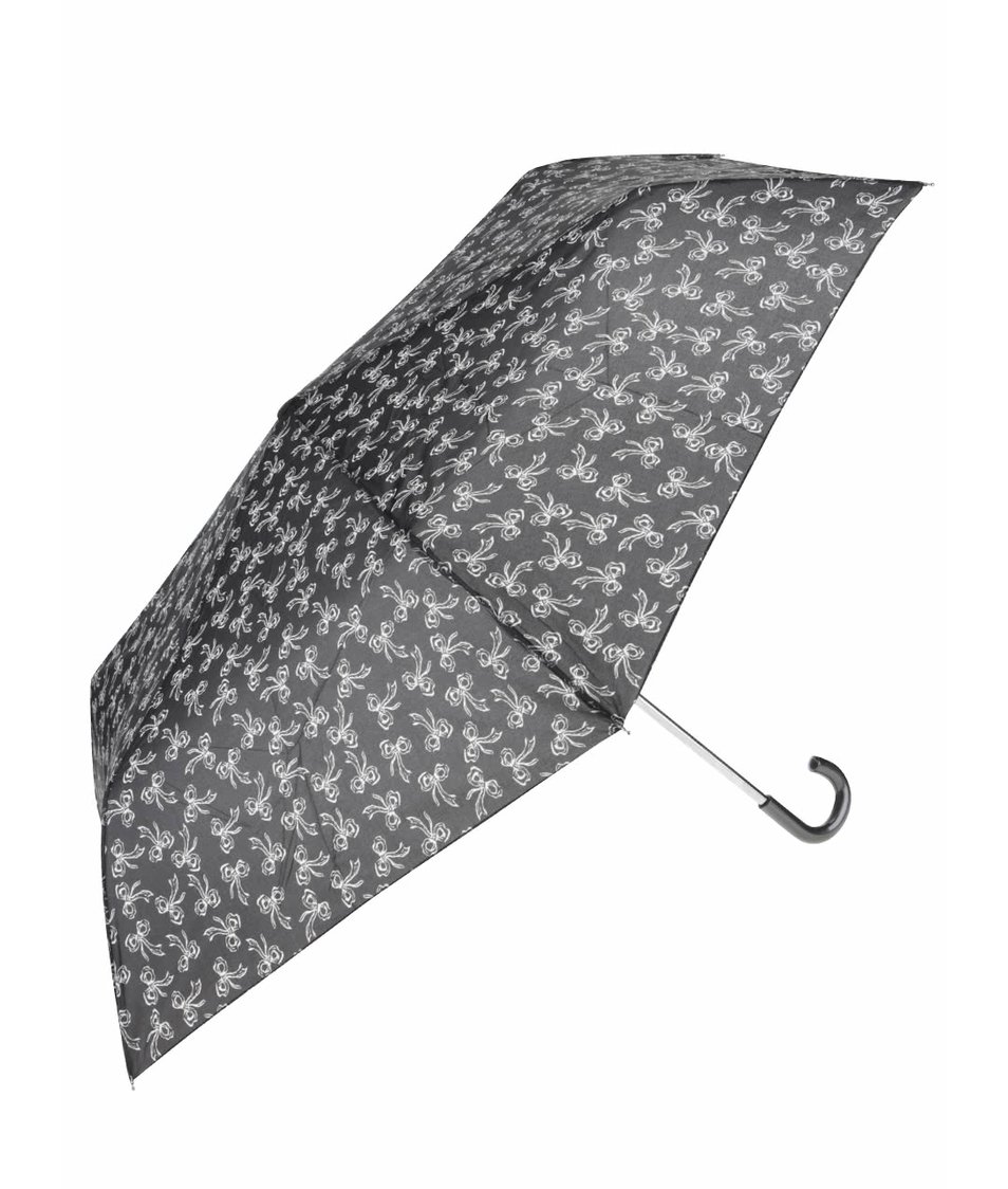 Šedý deštník se vzorem mašliček Dorothy Perkins