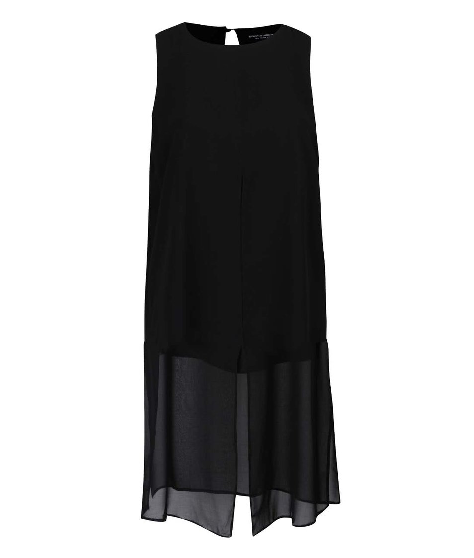 Černé šaty s krátkou spodničkou Dorothy Perkins Curve
