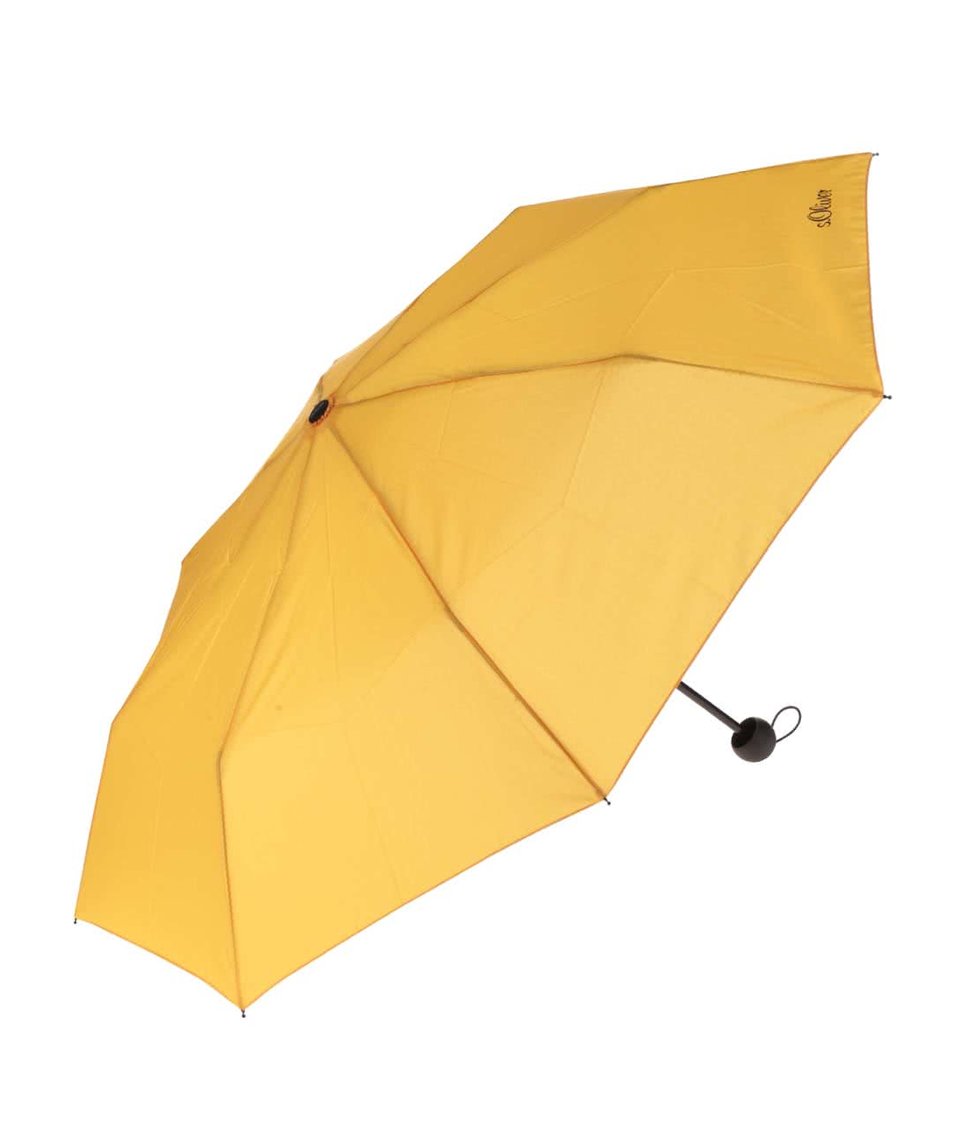 Žlutý dámský skládací deštník s.Oliver
