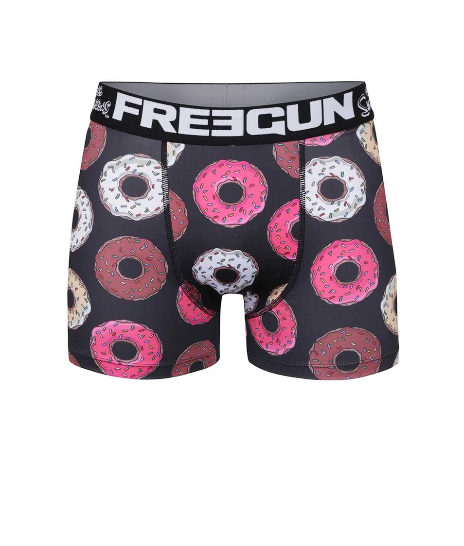 Černé boxerky s donuty Simpsons Freegun