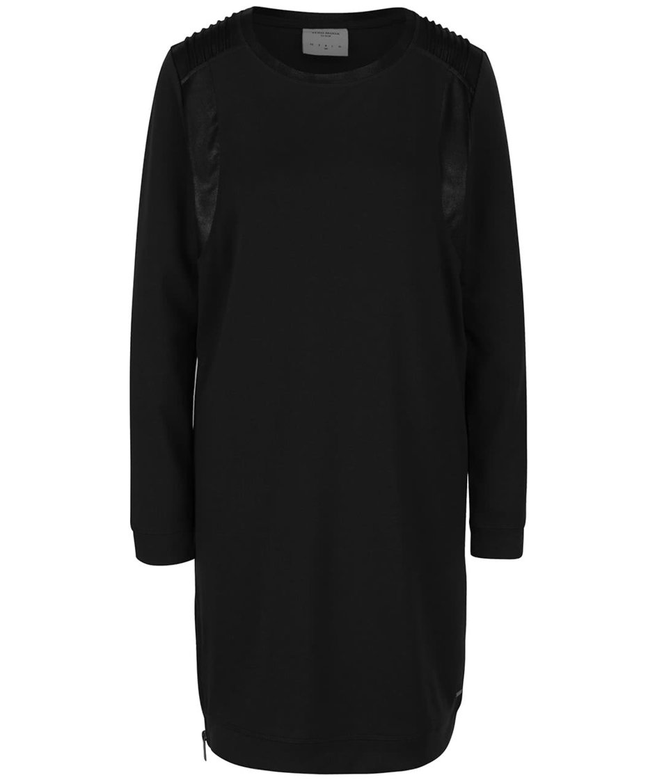 Černé šaty s dlouhým rukávem Vero Moda Cool