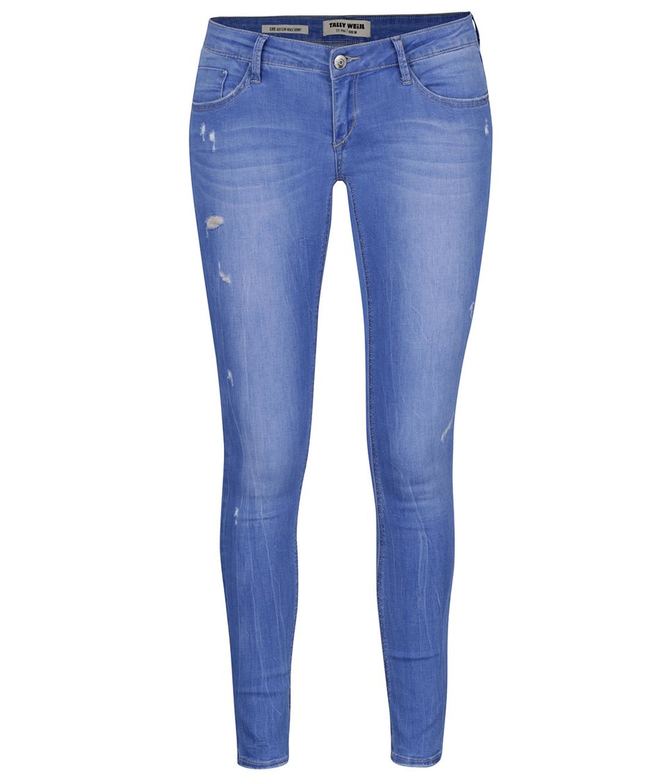 Modré skinny džíny s nízkým pasem TALLY WEiJL