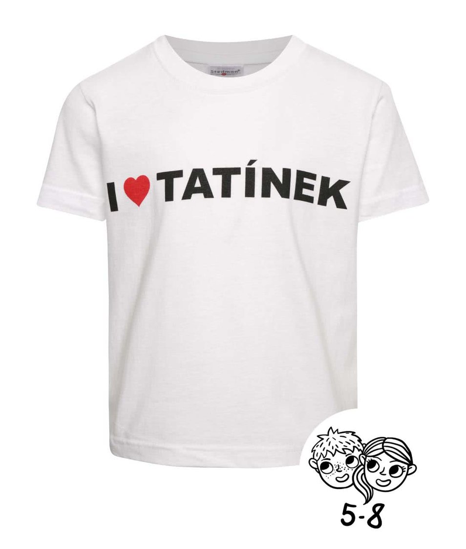 Bílé dětské unisex triko ZOOT Kids - I Love Tatínek