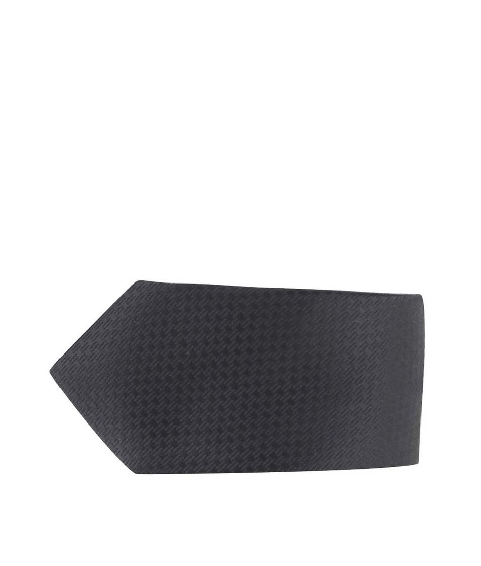 Černá kravata s jemným vzorem Jack & Jones Premium Toronto