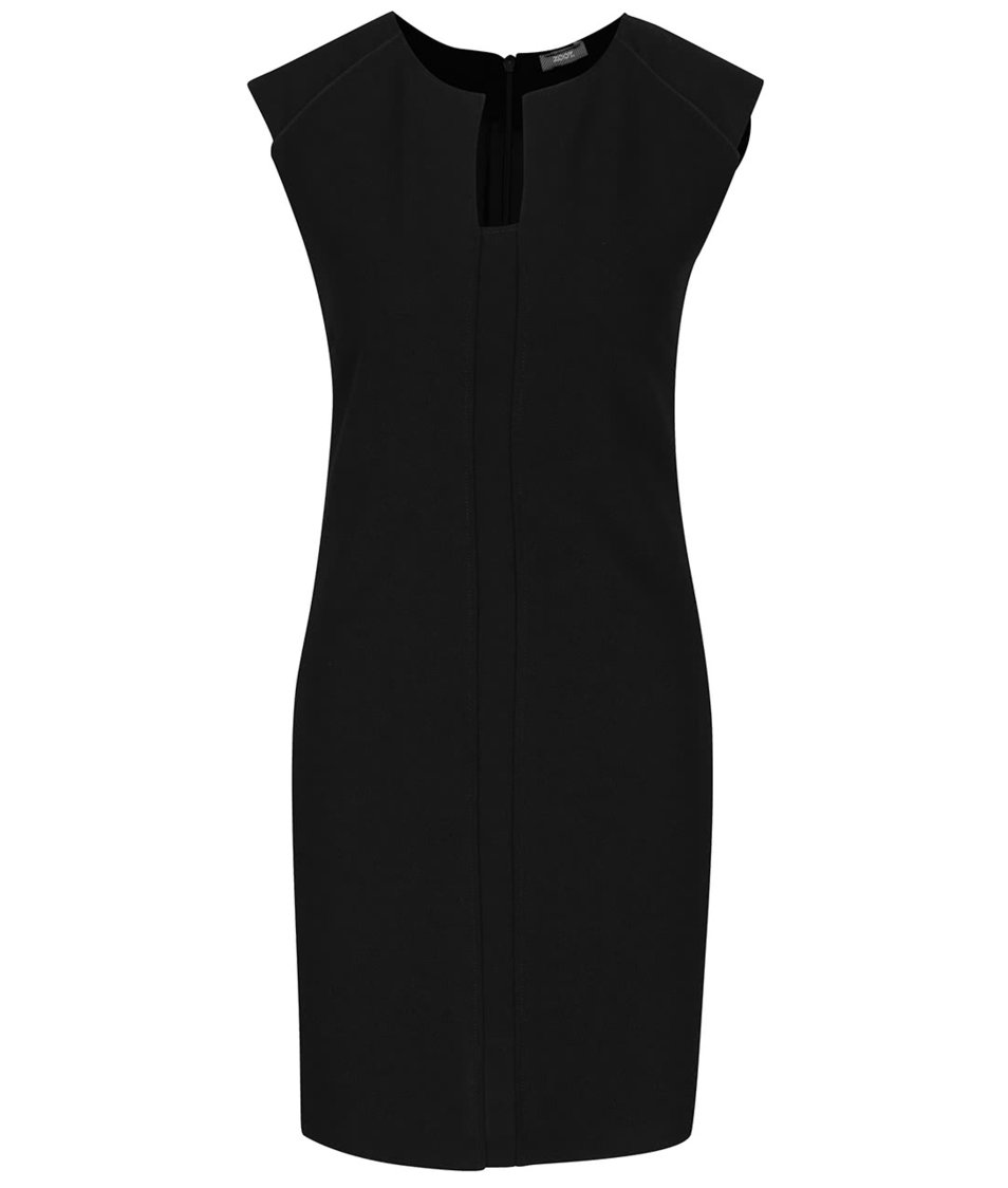 Černé šaty s tvarovaným výstřihem ZOOT