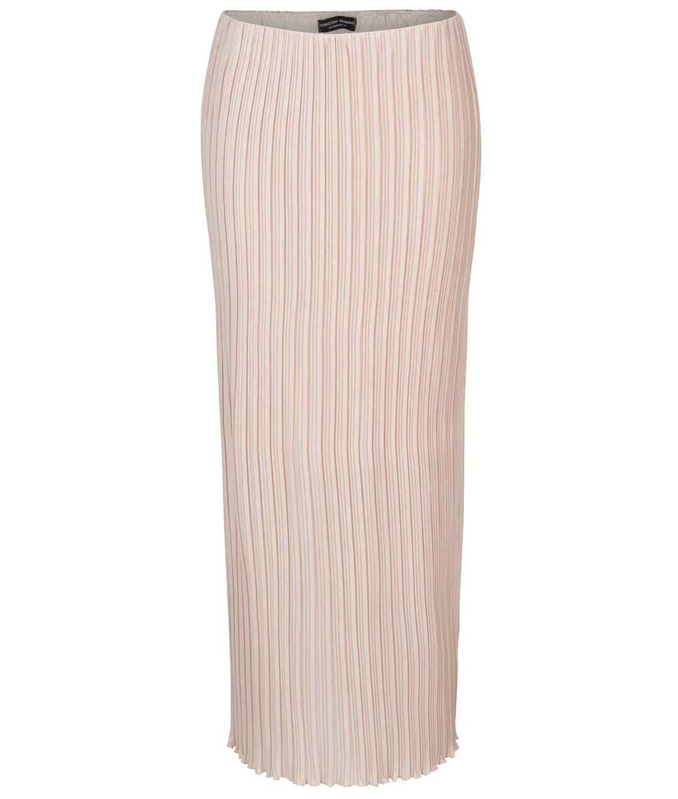 Starorůžová plisovaná midi sukně Dorothy Perkins