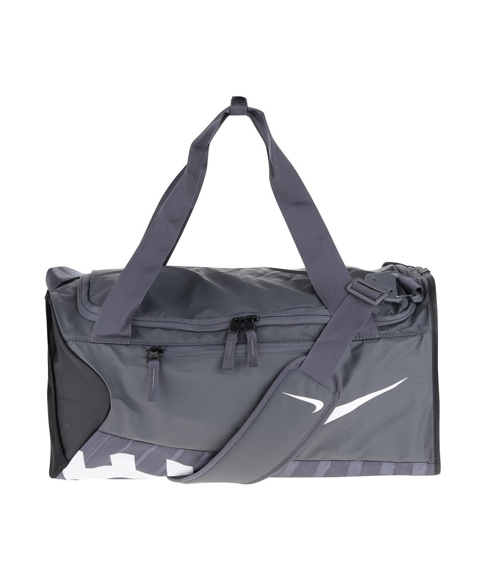 Černo-šedá sportovní taška s logem Nike Alpha