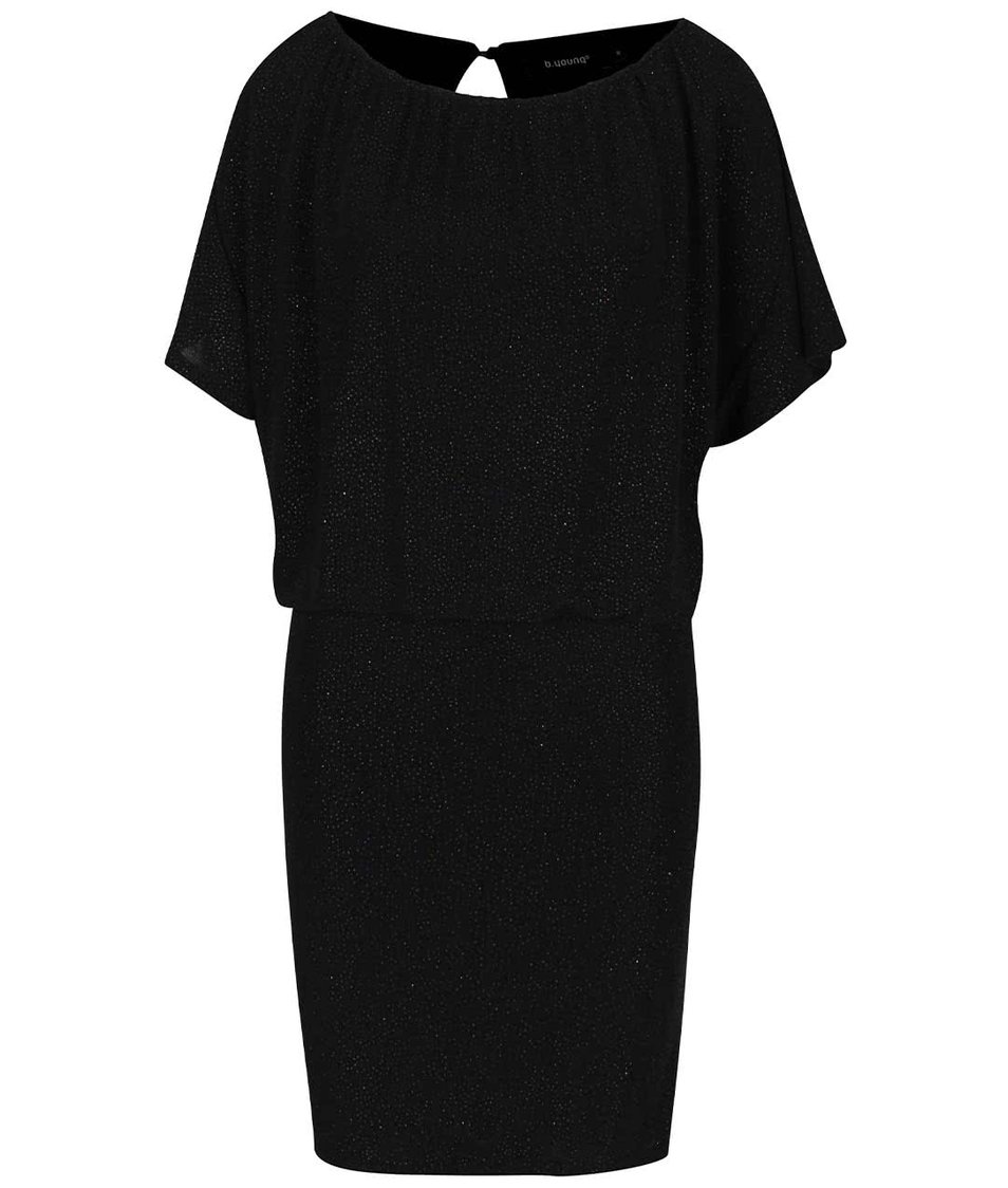Černé třpytivé šaty Solar b.young