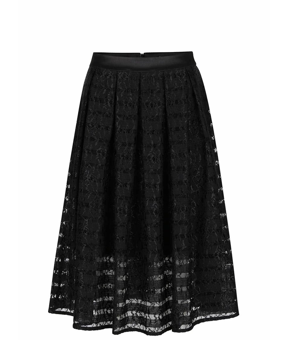 Černá krajkovaná sukně Miss Selfridge