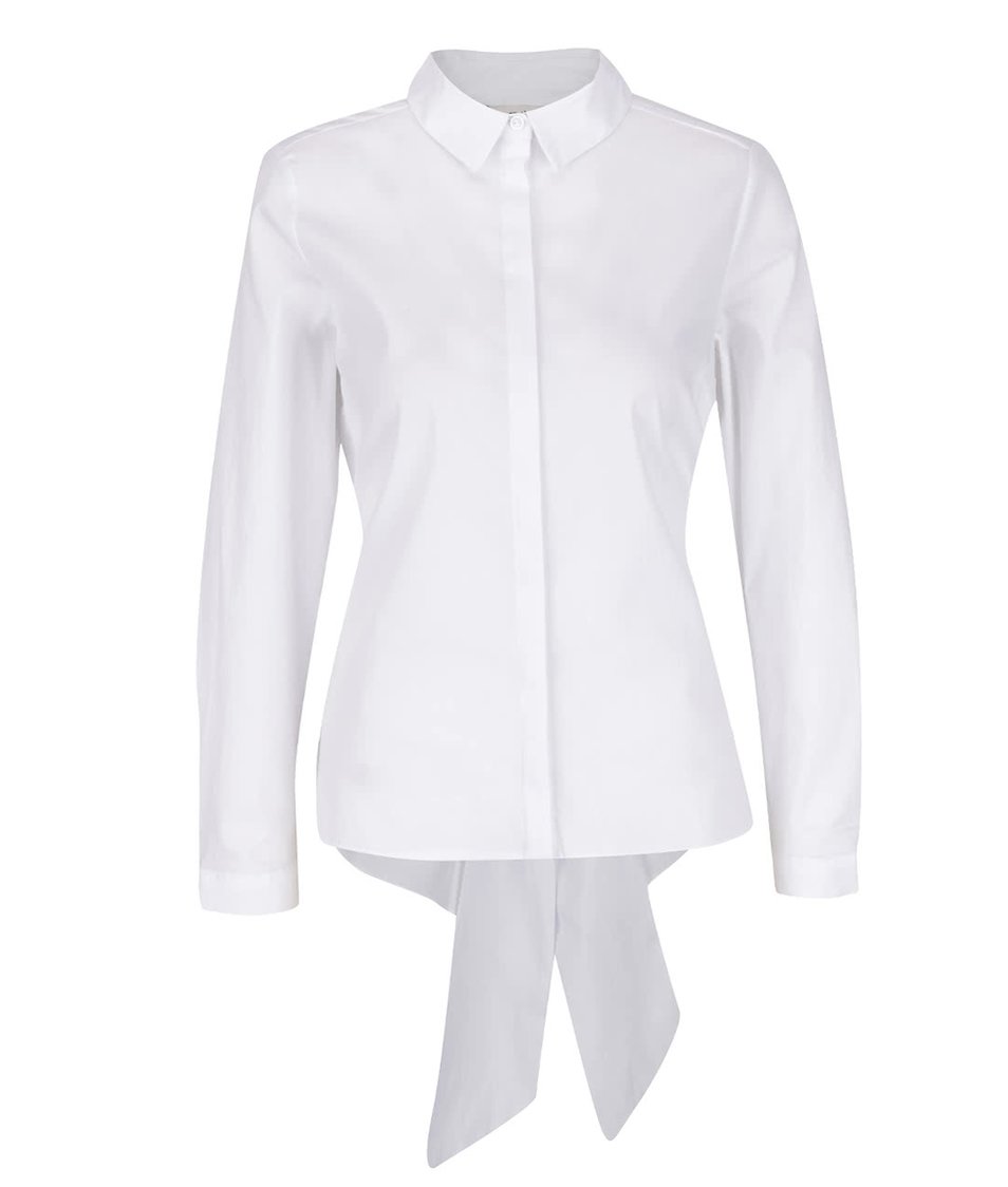 Bílá košile s mašlí Miss Selfridge