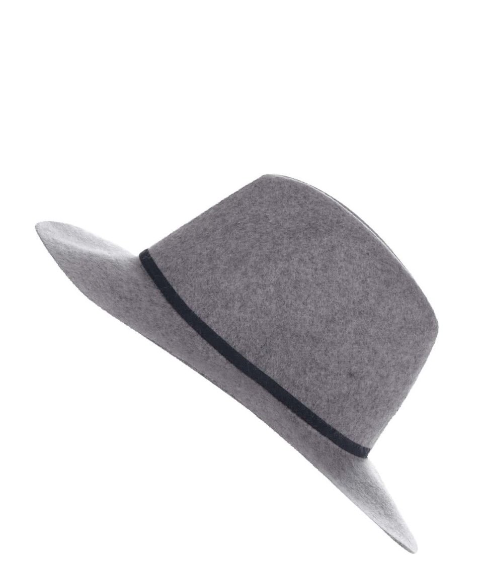 Šedý vlněný klobouk Miss Selfridge