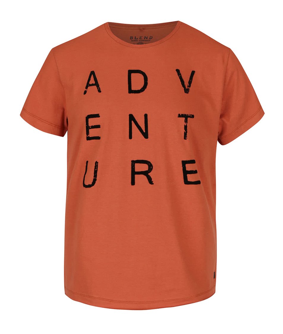 Oranžové triko s krátkým rukávem Blend