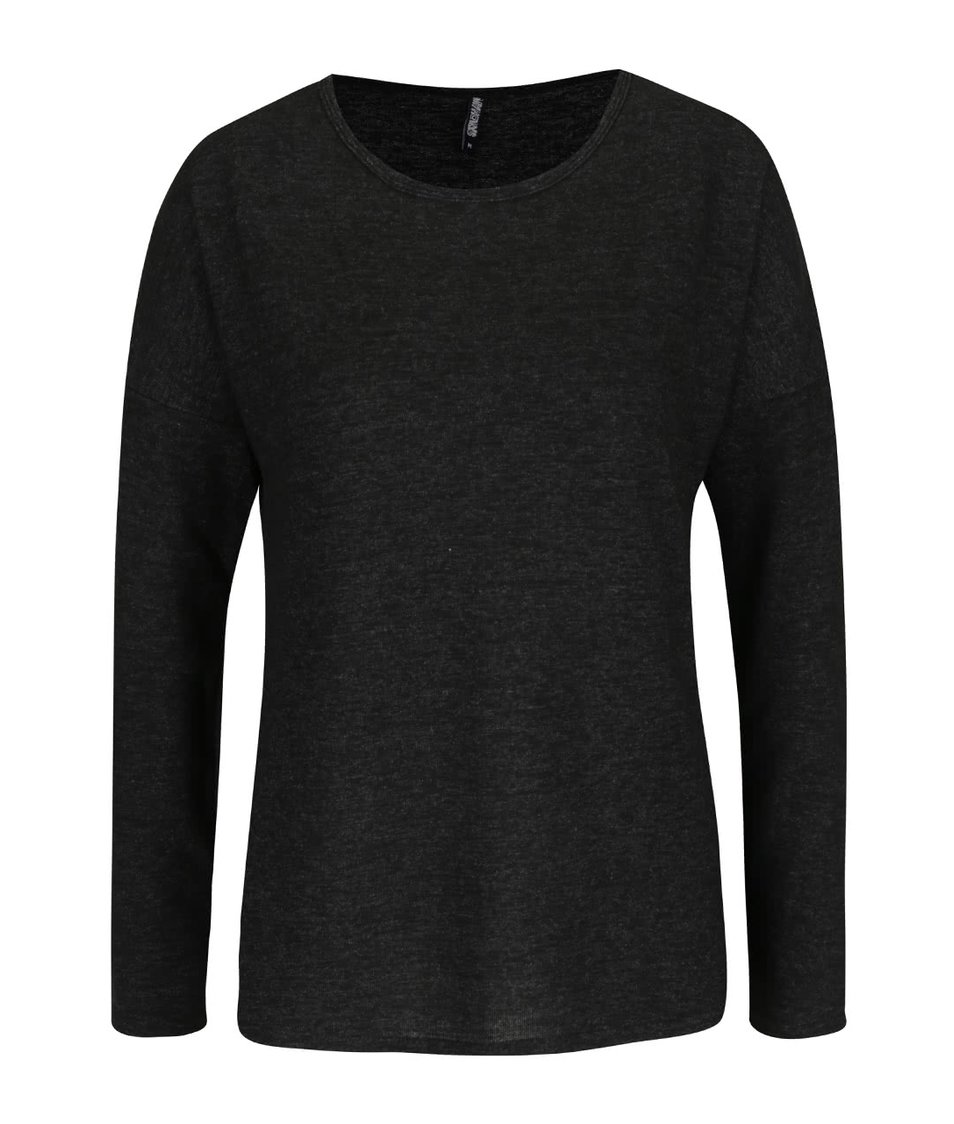 Černý žíhaný lehký svetr Haily´s Elisa