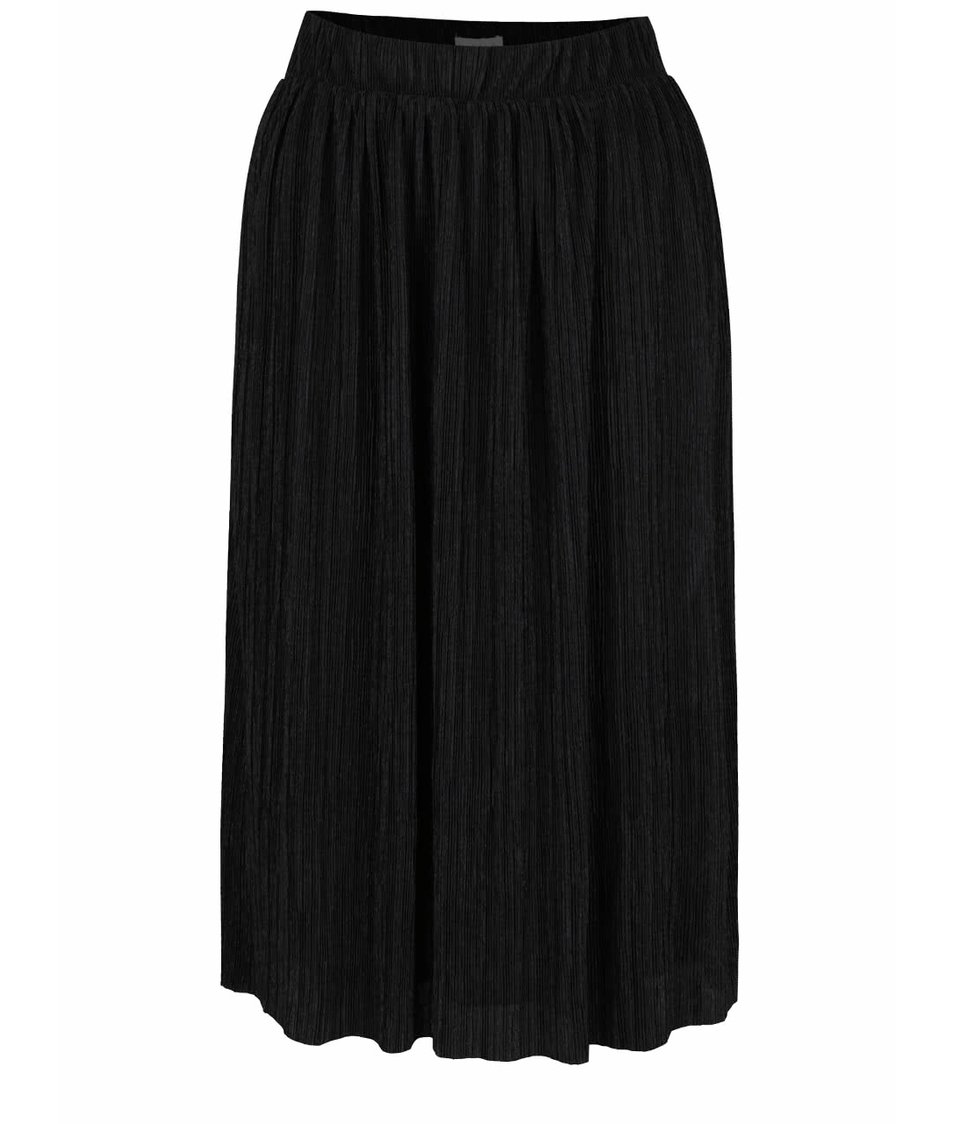 Černá lesklá sukně VILA Pally