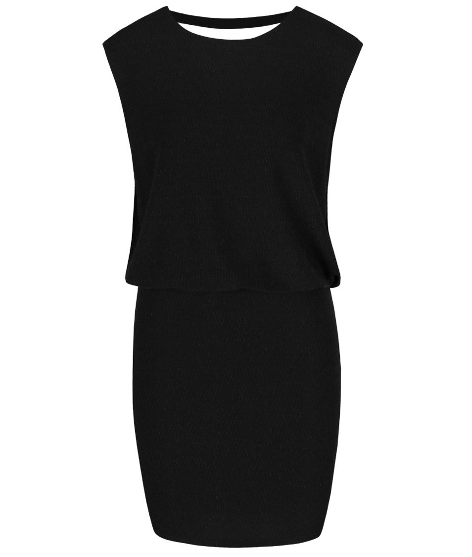 Černé šaty s výstřihem na zádech Vero Moda Dalyn
